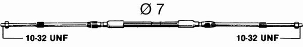 Трос газ/реверс Ultraflex. Тип C-2. Длина 8 фт. / 2.44 м