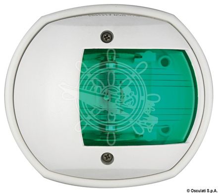Навигационные огни Compact 12. Пластик. Белый/зеленый. Размер: 80 x 70 x 42h мм. Угол - 112,5°