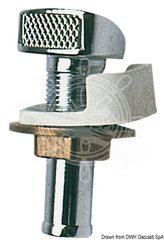 Вентиляционная головка топливного бака из хромированной латуни. Штуцер 16 мм
