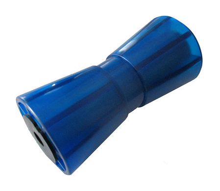 Ролик килевой 8" полиуретановый. Длина 194 мм. Синий