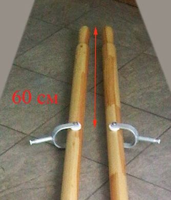 Весла деревянные с уключинами. ПАРА (правое и левое). Длина 2,35 м. Ø цевья 43 мм. Лопатка - пластик