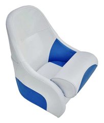 Кресло Flip up с крепежной пластиной. Серо-синее. Ширина 500 мм. Высота 600 мм