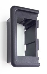 Рамка для сборки в блок выключателей. Концевая. Пластик. Черный. Врезка 48 x 25 мм. OSCULATI