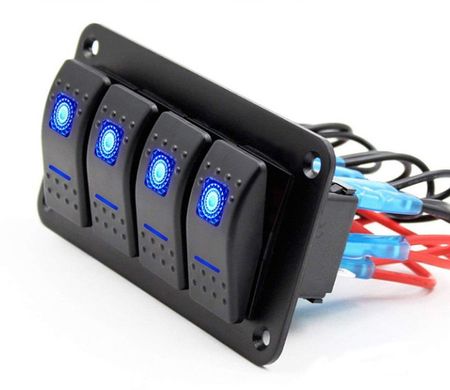 Панель управления на 4 клавиши (ON / OF), с синей подсветкой