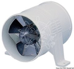 Вытяжной вентилятор "Turbo" фирмы ATTWOOD. 3,3 м3 в мин. 3,1 А. 12 В. Ø 78 мм. 130 x 130 x 91 мм